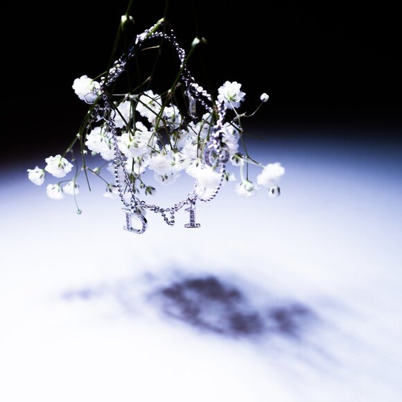 Christian Dior Multi Chain Crystal Logo Charm Bracelet - Picture 7 of 7